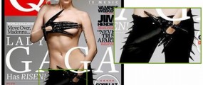 Lady Gaga wears a strapon on the cover of British magazine "Q"